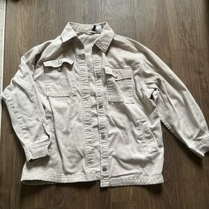 H&M Light Beige Button-Up Jacket
